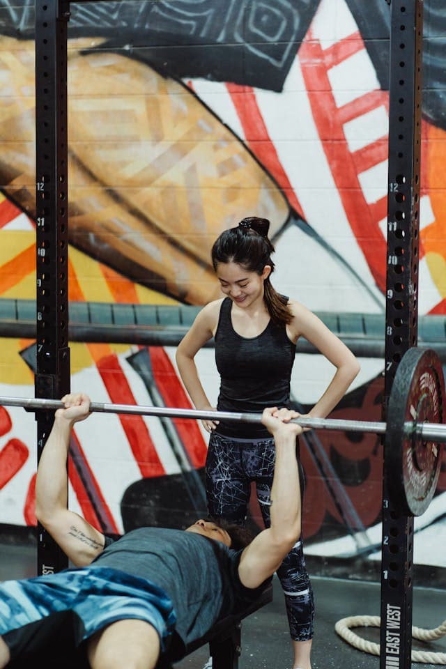 Weight training workout